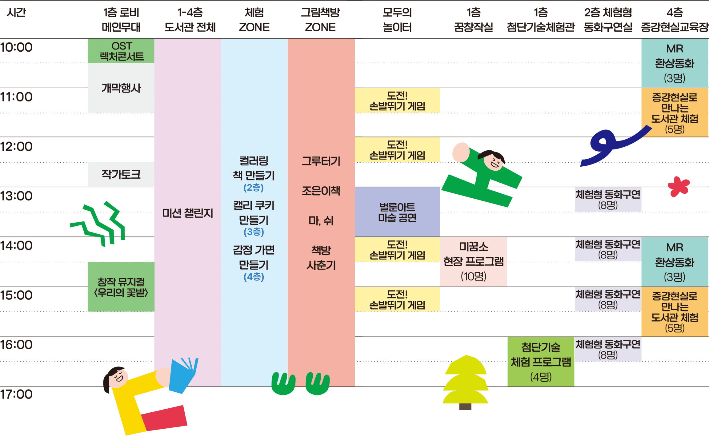 행사일정 표